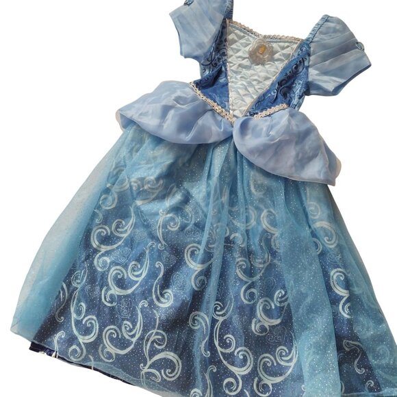 Sincere Party Other - Girls Cinderella Costume 7-8 Years Light Blue Princess Dress w Poofy Skirt
